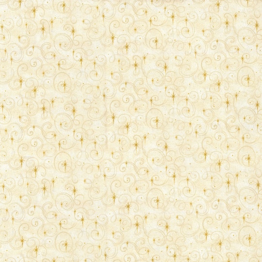 Michaels, Fabric Traditions Gold Stars Cotton Fabric – Category: Christmas